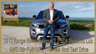 2012 Range Rover Evoque 2 2 SD4 Dynamic Lux AWD 5dr PJ61HFG  Review And Test Drive [upl. by Toor620]