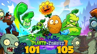 PLANTS VS ZOMBIES 3  WELCOME TO ZOMBURBIA LEVEL 101  105 PVZ plantsvszombies fypviralシ games [upl. by Enorel366]