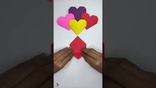 Origami Easy but Cool Heart Corner Bookmark StepbyStep Tutorial  How to DIY For All Ages  Love [upl. by Restivo]