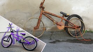 BMX Bike Restoration  LAMBORGHINI Purple [upl. by Ahtelrac]