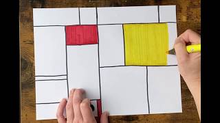 Piet Mondrian inspired Art Lesson [upl. by Socram275]