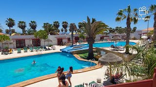 Fuerteventura  Caleta de fuste Castillo beach bungalows complex tour [upl. by Odel]