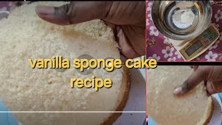 super soft vanilla sponge cake recipe [upl. by Adnelg]