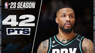 Damian Lillard CRAZY 42 PTS amp 10 AST vs Grizzlies 🔥 Full Highlights [upl. by Earesed]