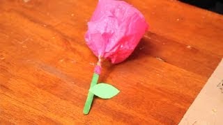 Creative Crafts With Flowers for Kids  Valentines Day Crafts [upl. by Aytac]