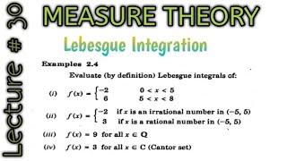 Lebesgue IntegrationExamples of Lebesgue integrable functions [upl. by Arratal]