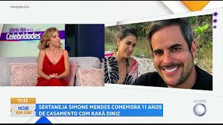 Simone Mendes comemora 11 anos de casamento com Kaká Diniz [upl. by Abdel932]