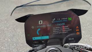 BMW S1000 R 2021  Display  Konfiguration Dynamic Pro Modus und Schaltblitz [upl. by Eelanej827]