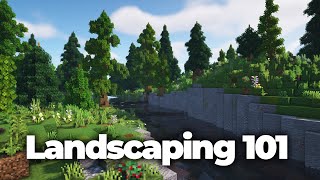 Minecraft Must Know Tips for Landscaping and Terraforming [upl. by Hamforrd830]