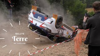 🏁 Rallye Terre de Vaucluse  Crash amp flatout  SoundRallye  🍂 rallye vaucluse racing [upl. by Lesnah]