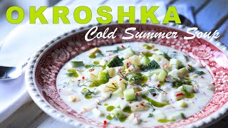 Okroshka cold soup with yogurt and veggies [upl. by Christian590]