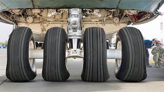 How US Maintains Massive 28Wheel Landing Gear of its Largest Cargo Aircraft [upl. by Rosane835]