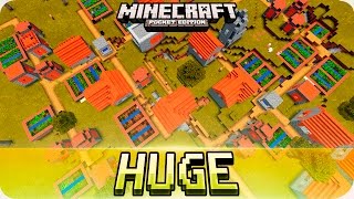 Minecraft PE Seeds  Huge Village Seed and 4 Desert Temples Seed  0160  0150 MCPE [upl. by Anegue]