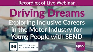 Driving Dreams Webinar  Recording of Live Event  24042024  In Partnership with The IMI [upl. by Pardoes191]