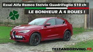 Essai Alfa Romeo Stelvio Quadrifoglio 510 ch  Le bonheur à 4 roues [upl. by Nerdna]