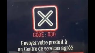 Solution code error  code 030 Cookeo Moulinex français [upl. by Avigdor]