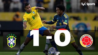 Brasil 10 Colombia  Eliminatorias a Qatar 2022 [upl. by Lewellen]