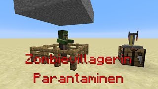 Minecraft Tutoriaali Zombievillagerin Parantaminen [upl. by Alfreda228]