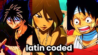 Latino Coded Anime Characters [upl. by Ahsienak26]