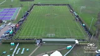 Newport Pagnell Town FC v Atherstone FC  FA Vase quarter final penalty shoot out shot from a drone [upl. by Ahs620]