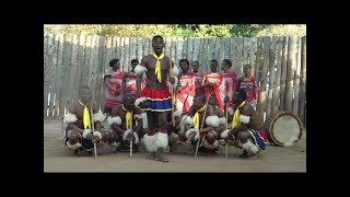 Swaziland  Mantenga Cultural Village 2017  Cultural dancing [upl. by Rj]