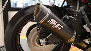 SCProject SC1R muffler for Kawasaki Z H2 [upl. by Tnayrb]