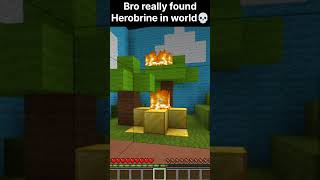 Bro really found Herobrine in free edition 💀🕷️ [upl. by Einaej]