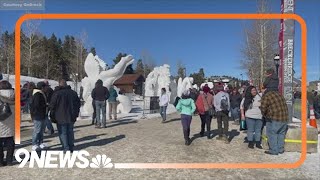 International Snow Sculpture Championships underway in Breckenridge [upl. by Weisbrodt]