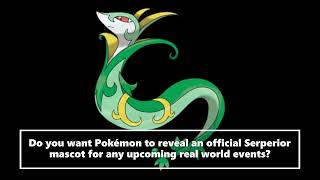 New Official Pokémon Mascots Ideas Serperior Pokemon Black and White [upl. by Idroj]