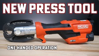 RIDGID RP115 Mini Press Tool  Residential Plumbers 12quot amp 34quot Copper amp PEX  72553 [upl. by Snyder]