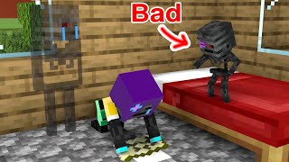 Baby Wither Skeleton Dont Do That  Sad Story  Minecraft Animation [upl. by Atnim399]