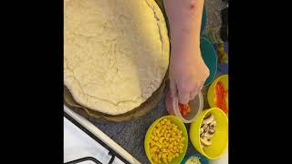 How to make a Bread Dough Pizza [upl. by Lanos]