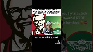 kfc DISSES wingstop 2024 greenscreen subscribe ytshorts follow tiktok reels chicken lol [upl. by Lorianne272]