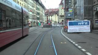 Strassenbahn Bern linia 9  führerstandsmitfahrt [upl. by Keare]