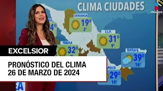 Clima para hoy 26 de marzo de 2024 [upl. by Philly413]