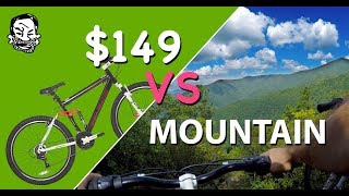 149 Mountain Bike vs mountain  The Walmart Enduro [upl. by Ainoyek472]