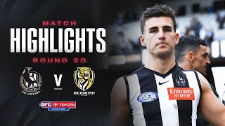 Collingwood v Richmond Highlights  Round 20 2024  AFL [upl. by Deina]