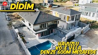 🔵KÖŞE BAŞI HAVUZLU VİLLAAYDIN DİDİMDE 15000000tlSATILIK LÜKS VİLLA keşfetedüş realestate vlog [upl. by Longwood]