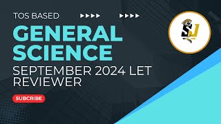 GENERAL SCIENCE MAJOR September 2024 LET Reviewer  New Curriculum [upl. by Trammel]