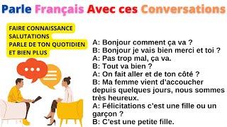 Apprends à parler FRANÇAIS avec des Conversations et Dialogues du Niveau A1 à C1 compilation 6 [upl. by Apfelstadt]