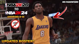 NBA 2K20 TO 2K24 UPDATED ROSTER  FACILITY COURT WITH ANKLE BREAKER  For Android Mobile [upl. by Adrien]