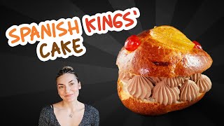 Spanish Kings Cake  Chocolate Roscón de Reyes Recipe [upl. by Shira]