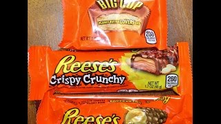 Reese’s Big Cup Crispy Crunchy amp Nutrageous Review [upl. by Hgielrac]