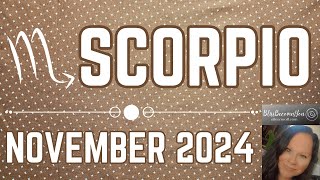 SCORPIO  New cycles require SPACE Let go  November 2024 [upl. by Fuchs855]