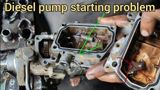 how to mitsubishi 4d56 engine fuel pump starting problem solution [upl. by Orth]