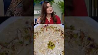 😮Sadia Imam ne sikhyi apny susral ko sheer khurmy Ki recipehow to make sheerkhurma shorts viral [upl. by Enyleve983]