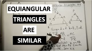 Equiangular triangles are similar [upl. by Tracie367]