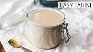 EASY TAHINI SUPER CREAMY  the best tahini recipe [upl. by Rukna]