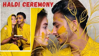 HALDI CEREMONY 💛 Rehmanmalik  Muskanmalik rehkan rehkankishadi trending couple youtube [upl. by Celina]