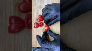 Cutie tomato heart shape vegetable carving garnish carvingart vegcarvingart foodart [upl. by Avraham825]